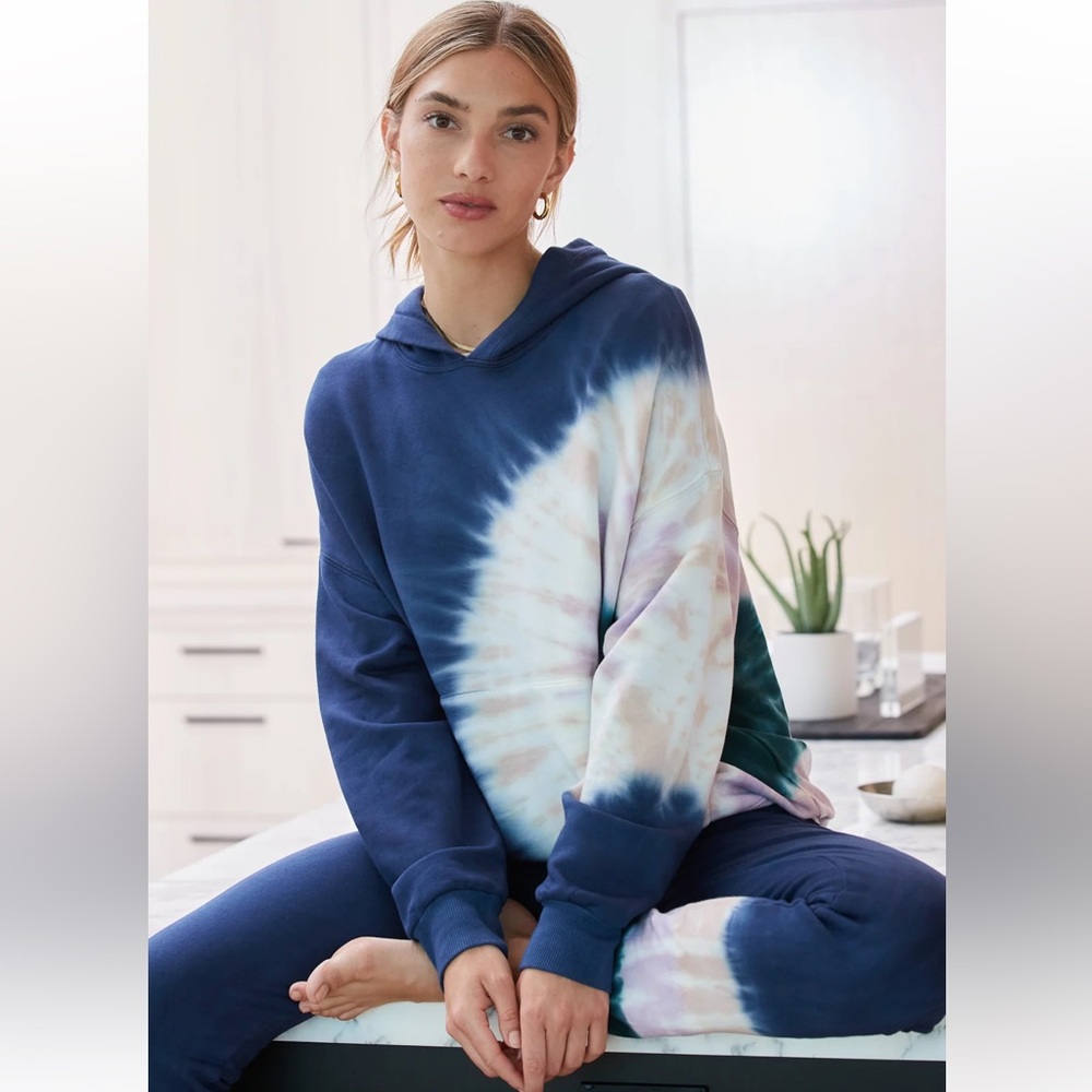 MONROW Tie Dye Supersoft‎ Slouchy Hoodie